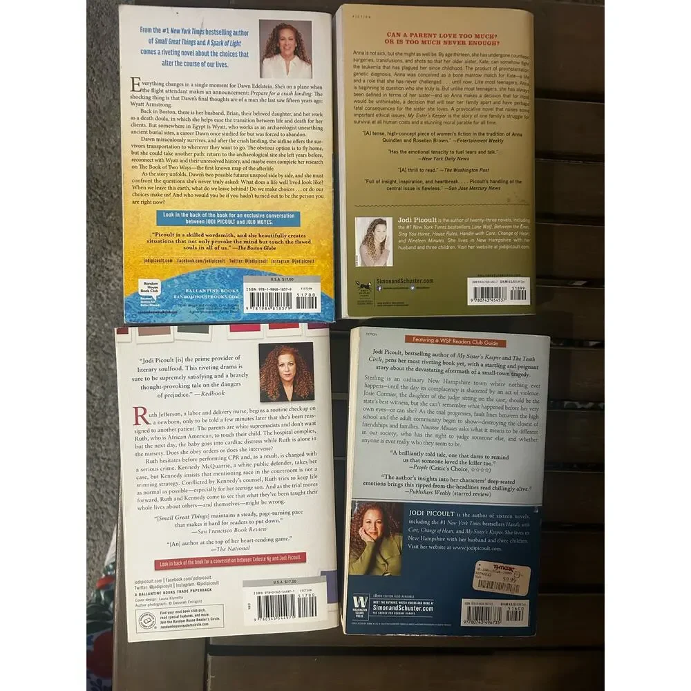 Bundle of 4 Jodi Picoult Books Novel Paperback Club Read BookClub